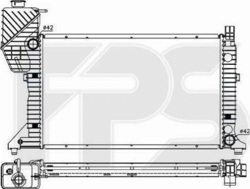 FPS FP 46 A794 - Radiatore, Raffreddamento motore autozon.pro