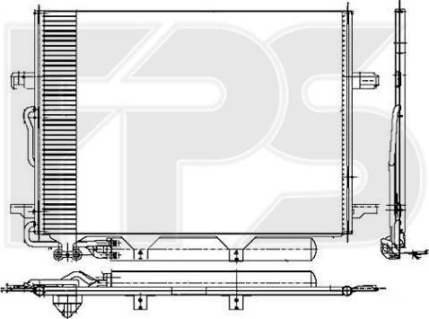 FPS FP 46 K109 - Condensatore, Climatizzatore autozon.pro