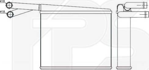 FPS FP 46 N64-X - Scambiatore calore, Riscaldamento abitacolo autozon.pro