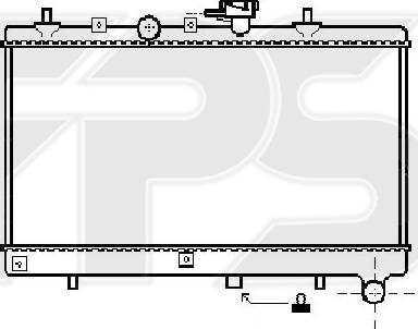 FPS FP 40 A887 - Radiatore, Raffreddamento motore autozon.pro