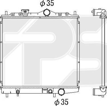 FPS FP 48 A557 - Radiatore, Raffreddamento motore autozon.pro