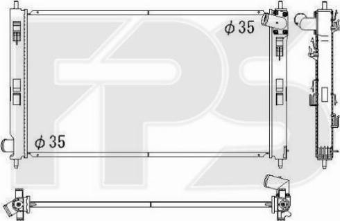 FPS FP 48 A1372 - Radiatore, Raffreddamento motore autozon.pro