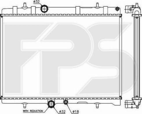 FPS FP 54 A348 - Radiatore, Raffreddamento motore autozon.pro