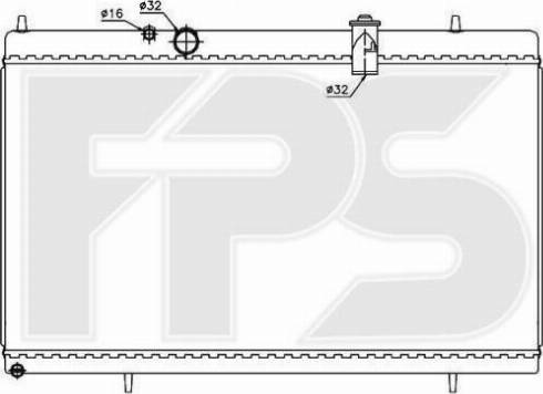 FPS FP 54 A248-X - Radiatore, Raffreddamento motore autozon.pro