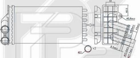 FPS FP 54 N148-X - Scambiatore calore, Riscaldamento abitacolo autozon.pro