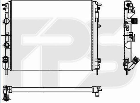 FPS FP 56 A933 - Radiatore, Raffreddamento motore autozon.pro