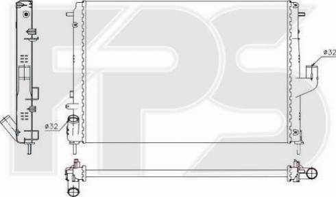 FPS FP 56 A145 - Radiatore, Raffreddamento motore autozon.pro