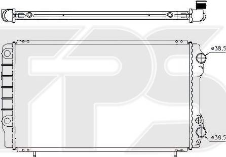 FPS FP 56 A749 - Radiatore, Raffreddamento motore autozon.pro