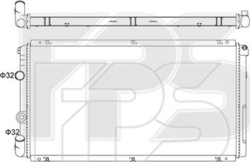 FPS FP 56 A751 - Radiatore, Raffreddamento motore autozon.pro