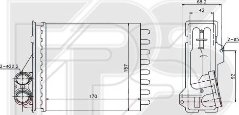 FPS FP 56 N83 - Scambiatore calore, Riscaldamento abitacolo autozon.pro