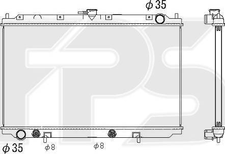 FPS FP 50 A604 - Radiatore, Raffreddamento motore autozon.pro