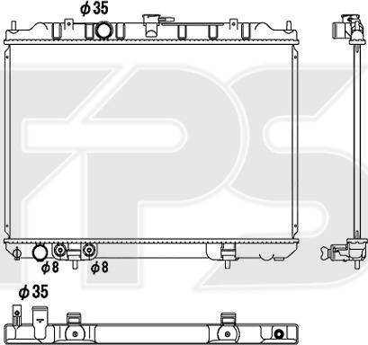 FPS FP 50 A619 - Radiatore, Raffreddamento motore autozon.pro