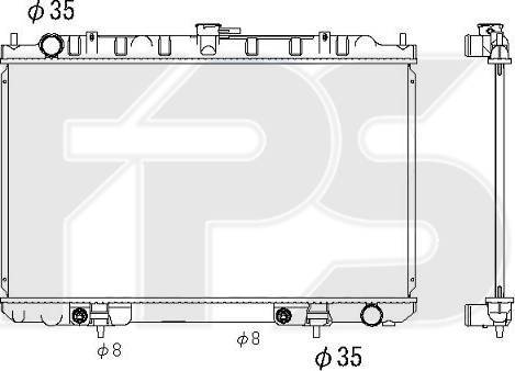 FPS FP 50 A75 - Radiatore, Raffreddamento motore autozon.pro