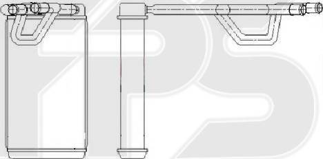 FPS FP 50 N177 - Scambiatore calore, Riscaldamento abitacolo autozon.pro