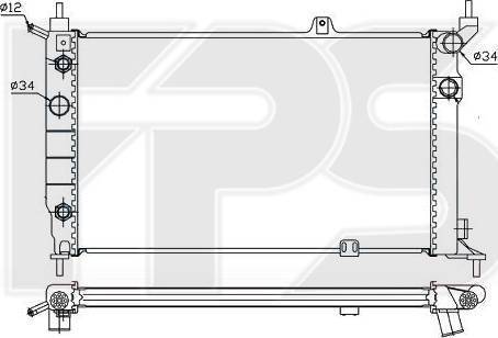 FPS FP 52 A1080 - Radiatore, Raffreddamento motore autozon.pro