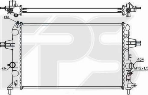 FPS FP 52 A1088 - Radiatore, Raffreddamento motore autozon.pro