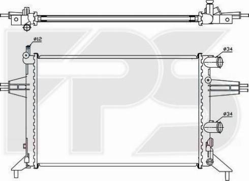 FPS FP 52 A301-X - Radiatore, Raffreddamento motore autozon.pro