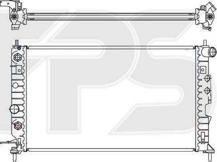 FPS FP 52 A284-X - Radiatore, Raffreddamento motore autozon.pro