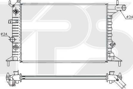 FPS FP 52 A281 - Radiatore, Raffreddamento motore autozon.pro