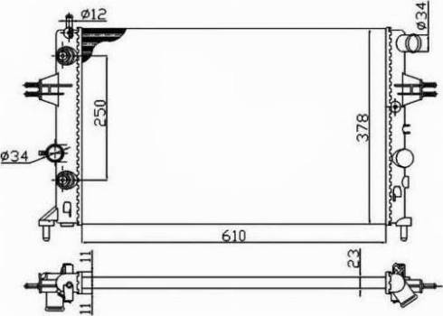 FPS FP 52 A282 - Radiatore, Raffreddamento motore autozon.pro