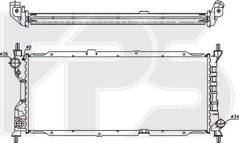 FPS FP 52 A278 - Radiatore, Raffreddamento motore autozon.pro