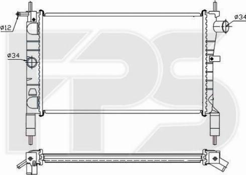 FPS FP 52 A273 - Radiatore, Raffreddamento motore autozon.pro