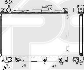 FPS FP 68 A517 - Radiatore, Raffreddamento motore autozon.pro