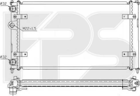 FPS FP 62 A498 - Radiatore, Raffreddamento motore autozon.pro