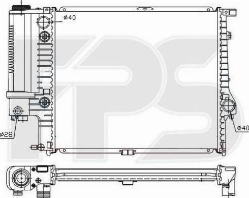 FPS FP 14 A19 - Radiatore, Raffreddamento motore autozon.pro