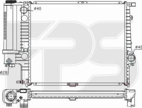 FPS FP 14 A18-P - Radiatore, Raffreddamento motore autozon.pro