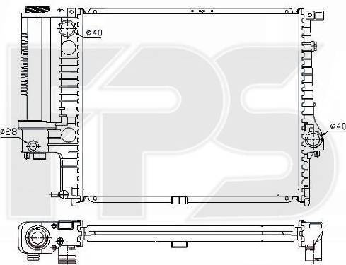 FPS FP 14 A871 - Radiatore, Raffreddamento motore autozon.pro