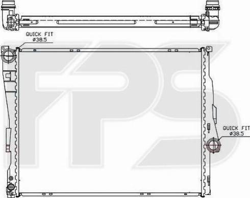 FPS FP 14 A25 - Radiatore, Raffreddamento motore autozon.pro