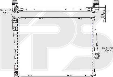 FPS FP 14 A26 - Radiatore, Raffreddamento motore autozon.pro