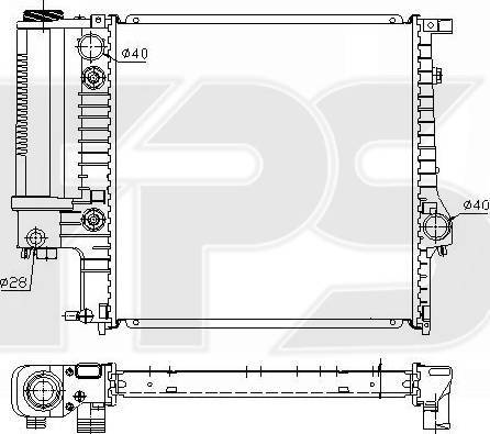 FPS FP 14 A21 - Radiatore, Raffreddamento motore autozon.pro