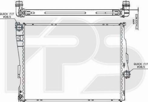 FPS FP 14 A27 - Radiatore, Raffreddamento motore autozon.pro