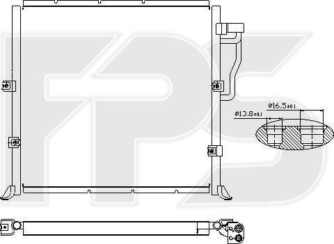 FPS FP 14 K05 - Condensatore, Climatizzatore autozon.pro