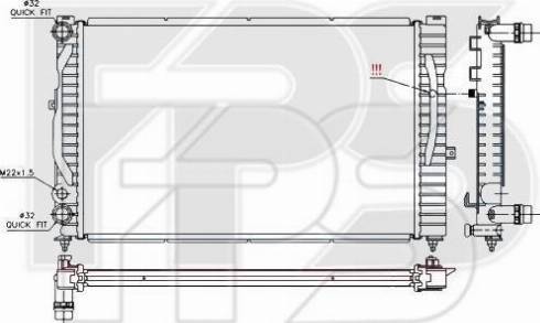 FPS FP 12 A404-P - Radiatore, Raffreddamento motore autozon.pro