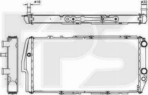 FPS FP 12 A415 - Radiatore, Raffreddamento motore autozon.pro