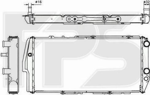 FPS FP 12 A415 - Radiatore, Raffreddamento motore autozon.pro