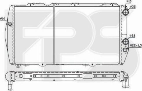 FPS FP 12 A848 - Radiatore, Raffreddamento motore autozon.pro