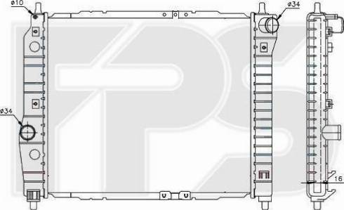 FPS FP 17 A699 - Radiatore, Raffreddamento motore autozon.pro