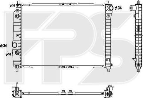 FPS FP 17 A698-P - Radiatore, Raffreddamento motore autozon.pro