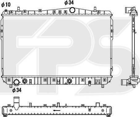 FPS FP 17 A782 - Radiatore, Raffreddamento motore autozon.pro