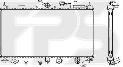 FPS FP 30 A951 - Radiatore, Raffreddamento motore autozon.pro