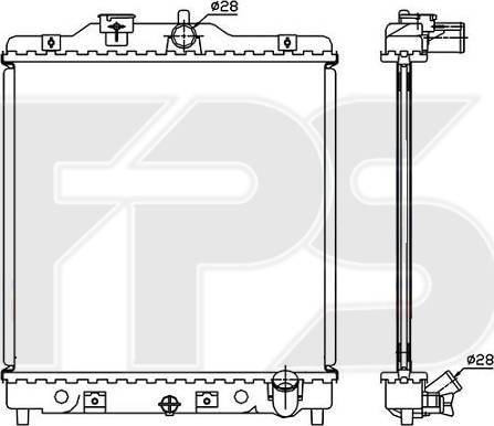 FPS FP 30 A577 - Radiatore, Raffreddamento motore autozon.pro