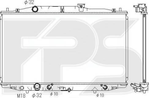 FPS FP 30 A1392-X - Radiatore, Raffreddamento motore autozon.pro