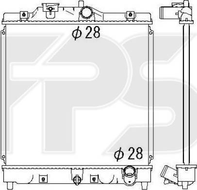 FPS FP 30 A1227 - Radiatore, Raffreddamento motore autozon.pro