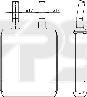 FPS FP 32 N68 - Scambiatore calore, Riscaldamento abitacolo autozon.pro