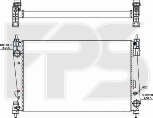 FPS FP 26 A307-X - Radiatore, Raffreddamento motore autozon.pro