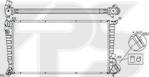 FPS FP 20 A64 - Radiatore, Raffreddamento motore autozon.pro